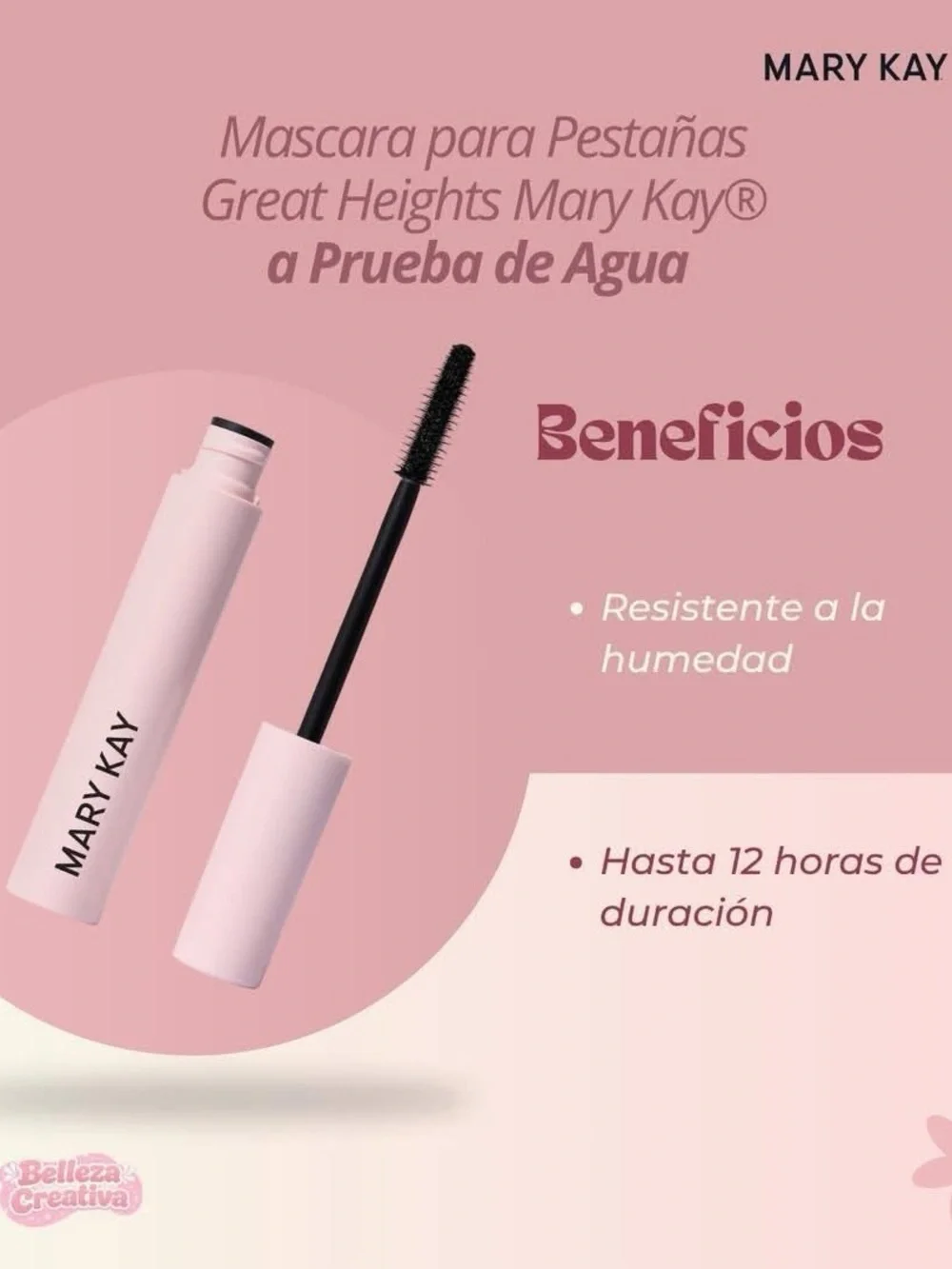 Mary Kay Great Heights Waterproof Mascara - Light Pink Tube